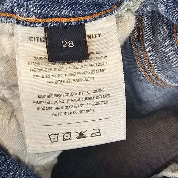 Womens 28 Wide Leg Hippie Boho Cottagecore Whimsigoth Flared Light Wash Jeans - Picture 8 of 14